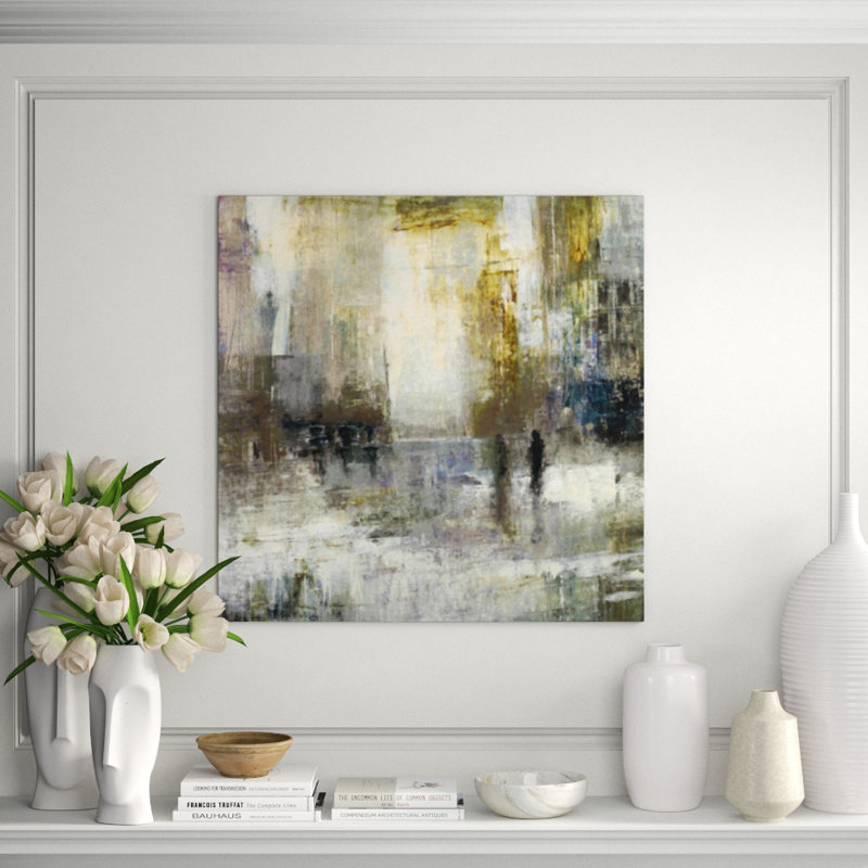 City Search Painting, 36" H x 36" W, Knife Gel