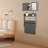 Wall Mounted Solid Wooden Rectangular Bookshelf Folding Down Laptop Writing Desk Log Color-34383078