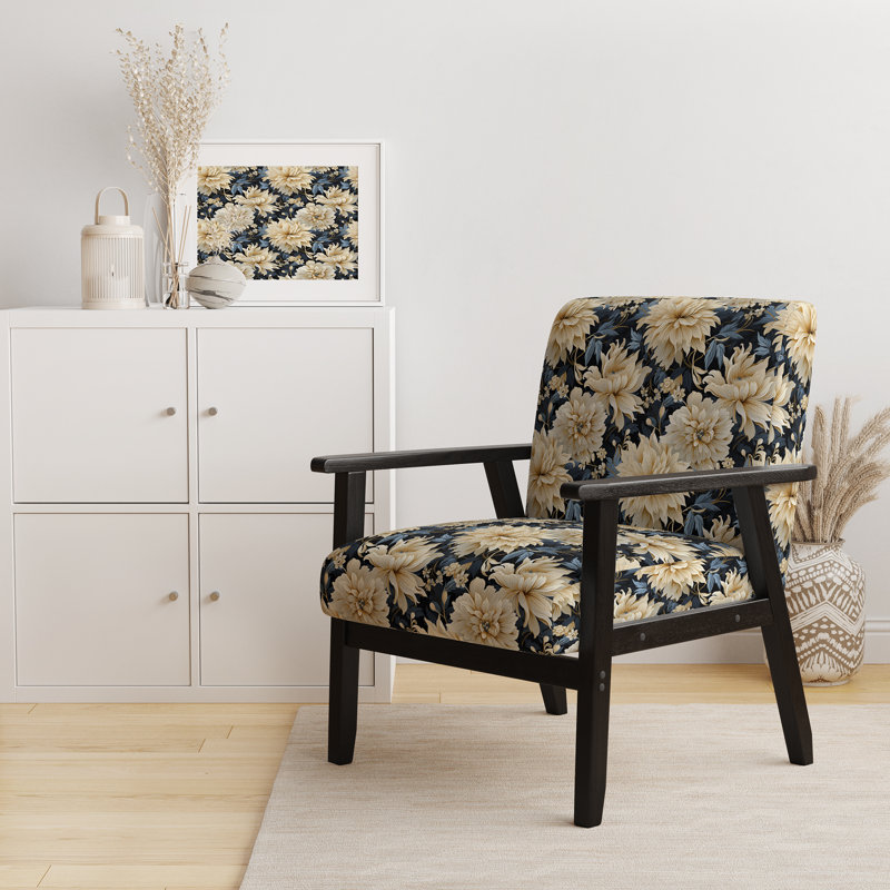 Chaise d'appoint rembourrée bohémienne et éclectique Damask Urban Retreat Fuse U