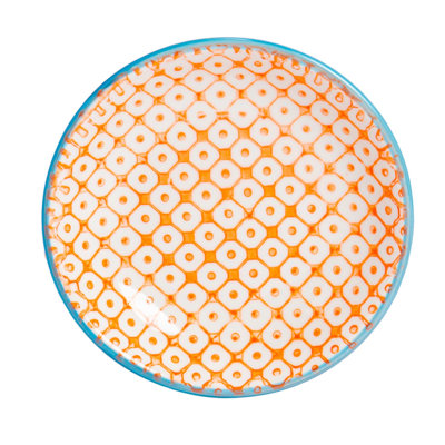 Nicola Spring - Hand-Printed Sauce Dish - 10cm - Orange