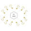 Crochets de rideau de douche ball-15735259