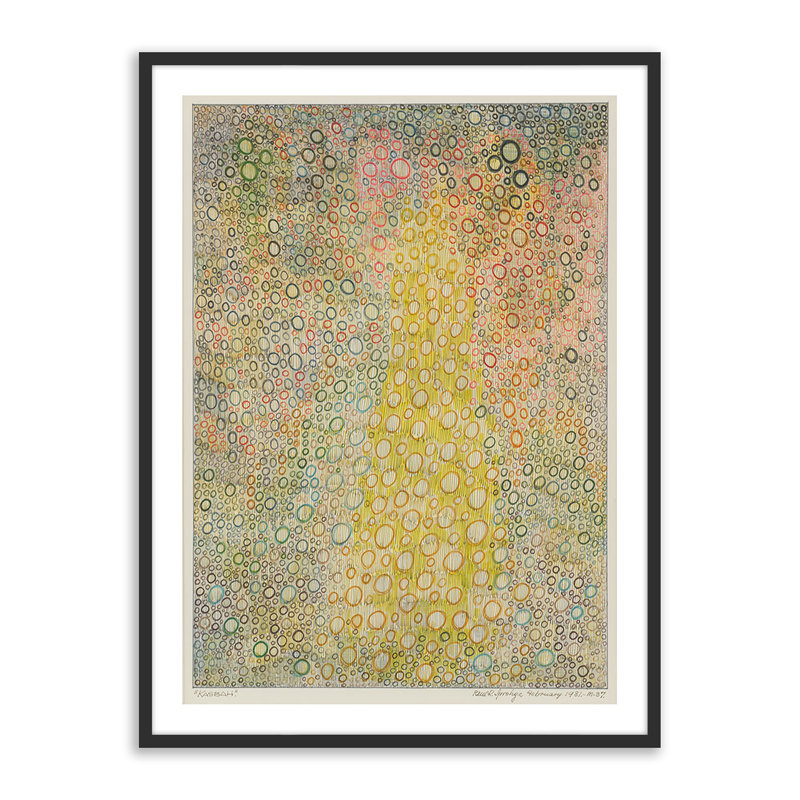 Kasbah Print by Pepi Sprohge, 40" H x 30" W x 2.5" D, Black