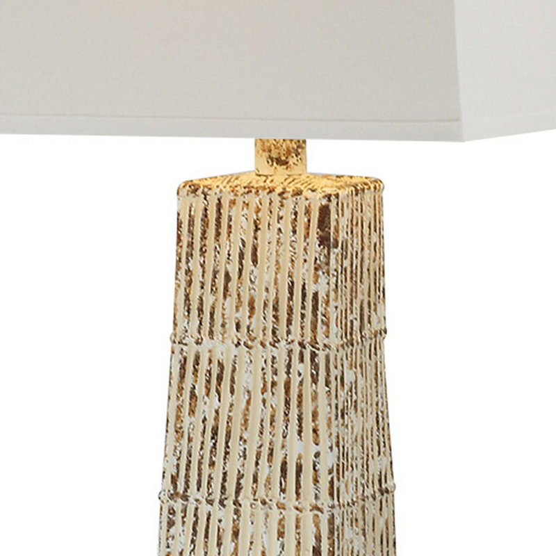 Lampe de table Arielyz Hydrocal, Beige bambou, Oui