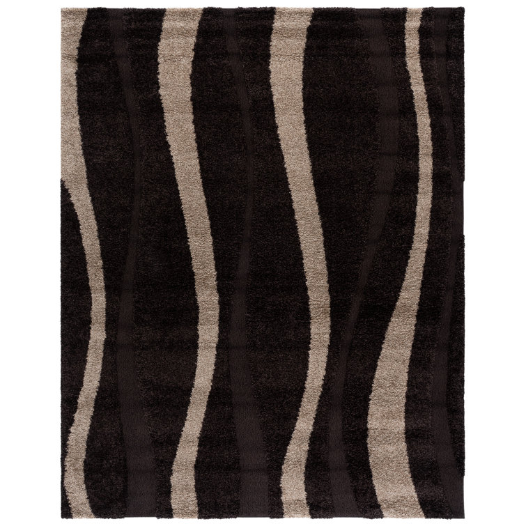 Angle Shag Performance Abstract Rug