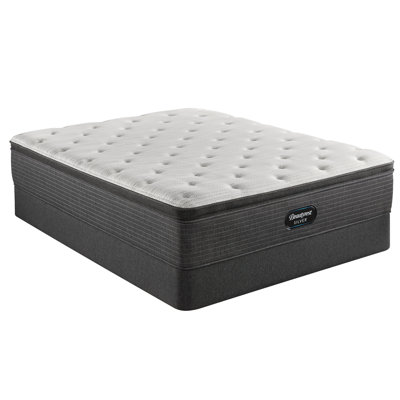 Beautyrest Silver BRS900 Plush Pillow Top 15.25" Innerspring Mattress and Box Spring Set