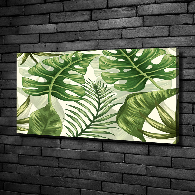Tropical Leaves - Wrapped Canvas Print