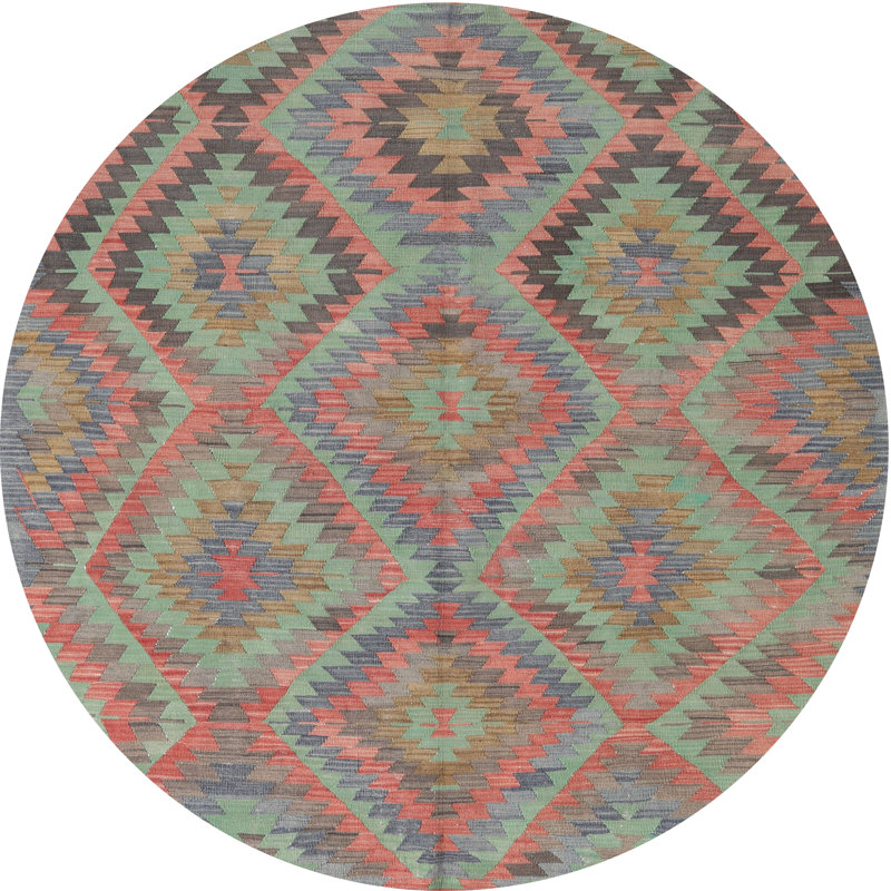 Geometric Indoor Rug, Round 8'