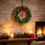 Couronne de Noël Crestwood Spruce pré-illuminée avec nœud, différents modes d'éclairage, baies rouges et pommes de pin-1341436579