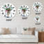 Merry Christmas Greenery In Transparent Pot - Horloge murale traditionnelle-93602299