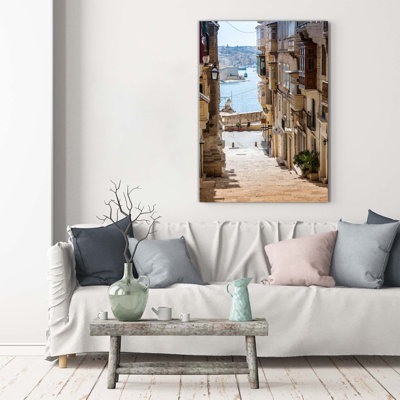 Streets In Malta - Wrapped Canvas Print