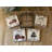 Coaster Set - Farm House - Christmas