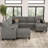 Januelle Chenille Large Multi - Seater Living Room Storage Sofa-493144231