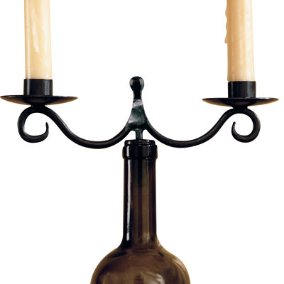 2 Piece Iron Tabletop Votive Holder Set