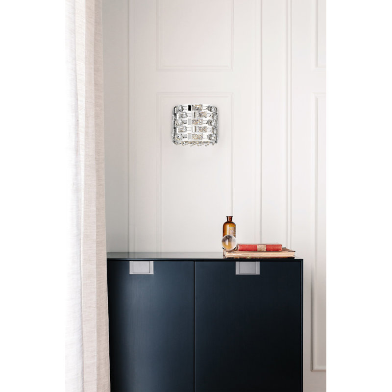 Claussen Flush Mounted Sconce, Silver