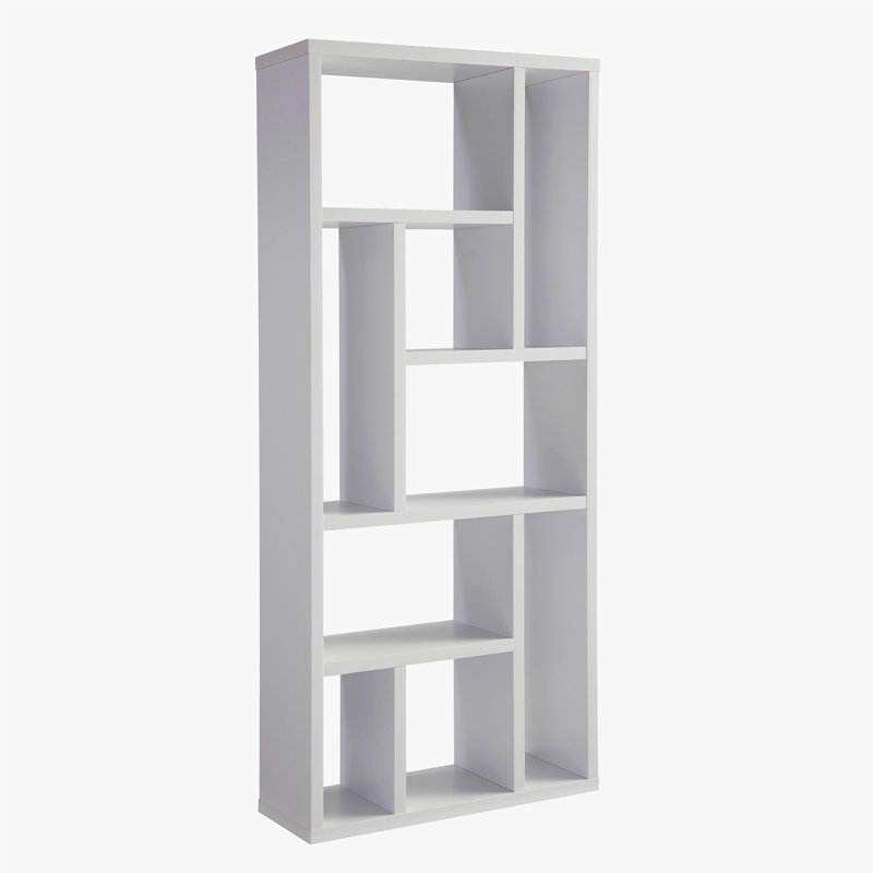 Bibliothèque moderne à 9 niveaux - blanc