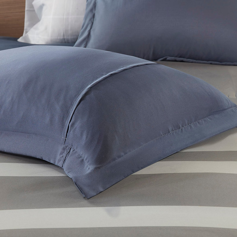 Striped Comforter Set With Bed Sheets