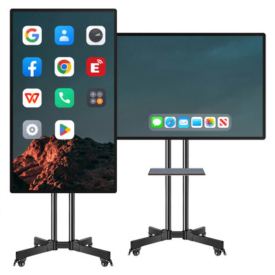 JYXCN 49 "Smart Board 4K, tableau blanc multi-touch double OS et partage interactif sans fil Smartboard pour la formation, les bureaux