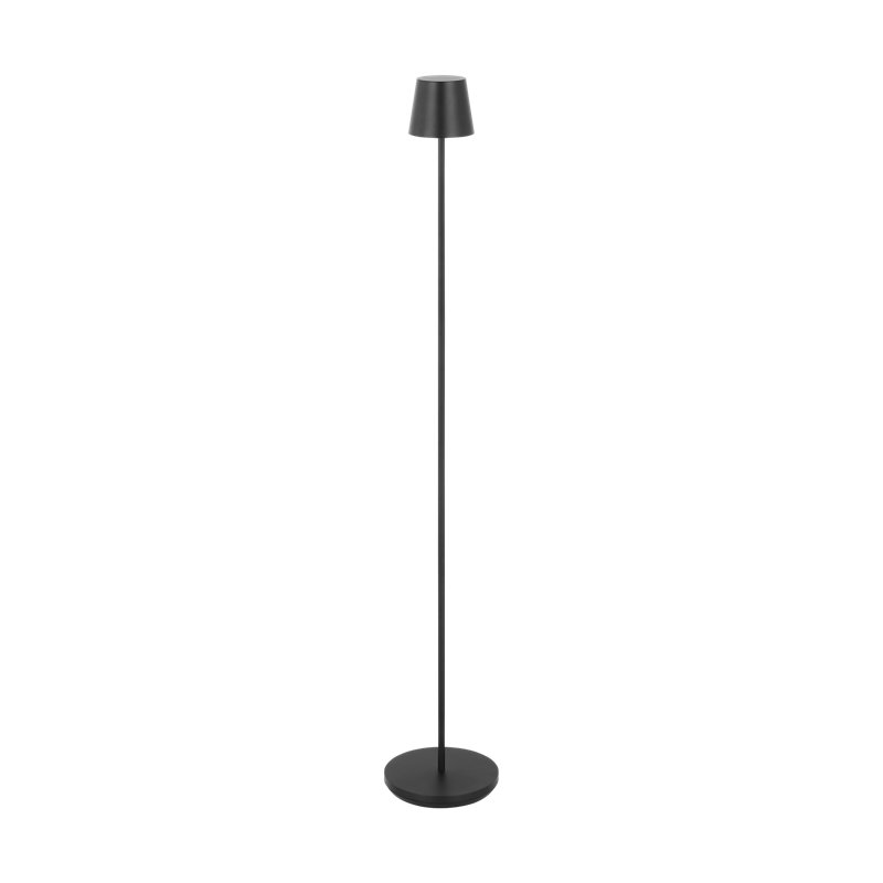 Sean Lavin Nevis Medium Rechargeable 1-Light Floor Lamp in Black with Black shade, Black