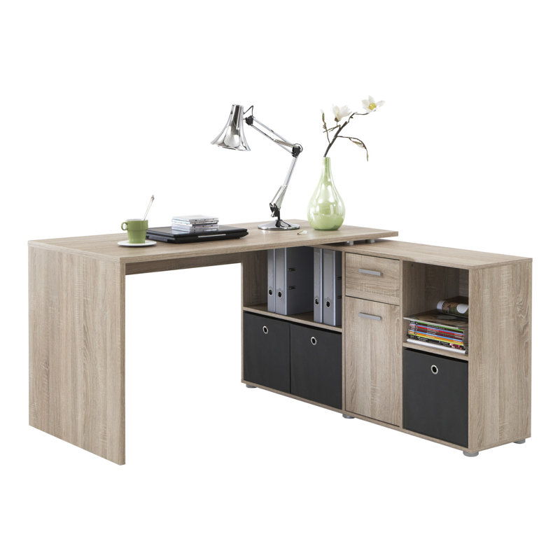 Elizabeth 2 Piece Writing Desk Office Set, Oak