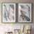 Toile avec cadre gris