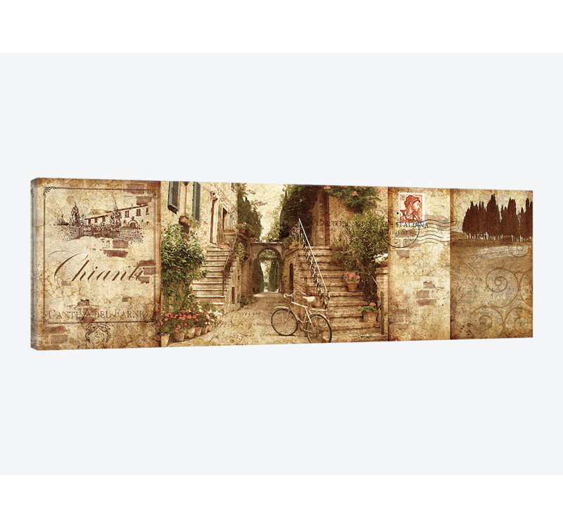 « tuscany », reproduction d’impression sur toile tendue, H 20 po x l 60 po x P 1,5 po