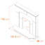 Abbey Adam 121.5cm W Electric Fireplace Insert with 6824.28 BTU-1084389472