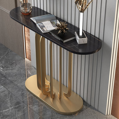 Console ovale luxueuse de style italien