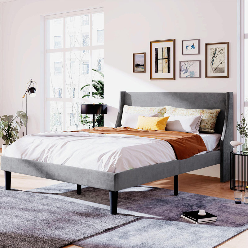 Conrada Upholstered Bed, Double (4'6)