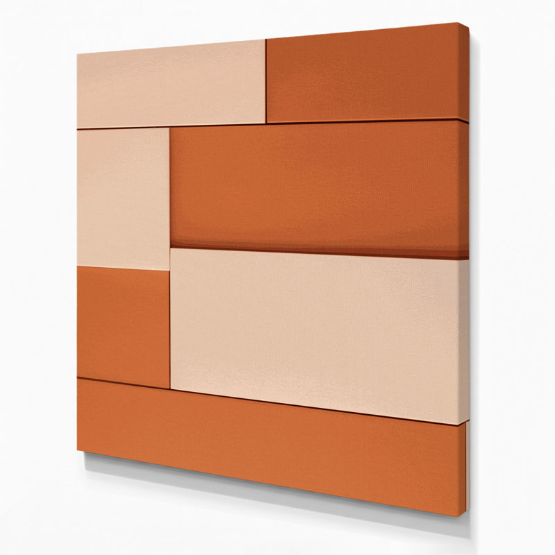 Minimalisme 32, art mural sur toile beige, H 32 po x l 32 po