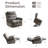 Power Lift Recliner Chair For Elderly With Massage And Heat, Lay Flat Recliner For Big And Tall，Grey-2138929265