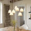 13cm H Glass Bell Lamp Shade in White