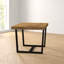 Table de salle à manger à tréteaux en bois de pin massif Amarapal-242026019-242026029