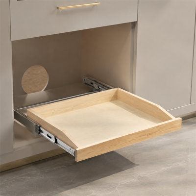 28.6"W x 21.2"D Single Pull-Out Cabinet Drawer, Soft Close Slide Out Storage Shelf for Kitchen Base Cabinet