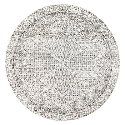 Zayan Moroccan Power Loom Performance Light Gray Rug