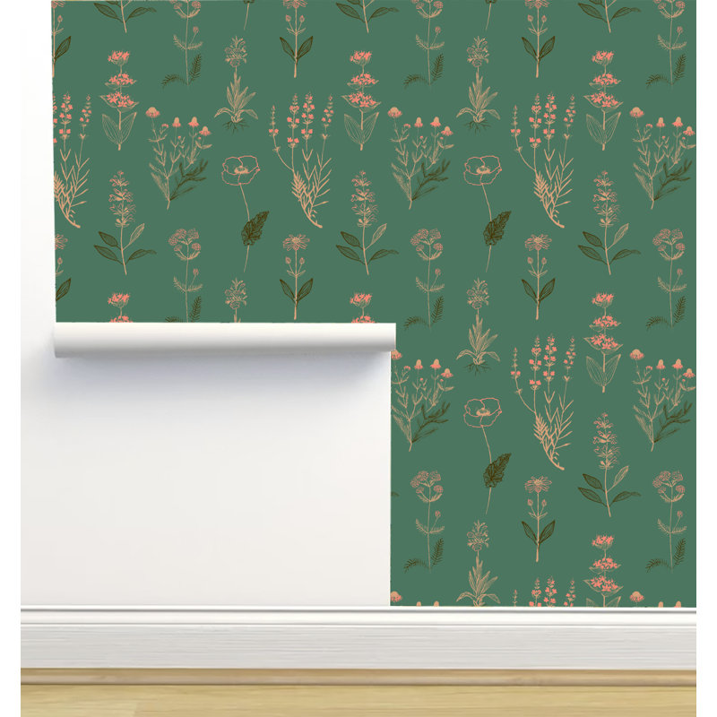 Nenyasha Peel & Stick Floral Wallpaper