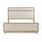 Chenille Upholstered Bed