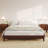 Queen Size Platform Bed Frame, Wood Construction, 9-Inch Height, Slat Support, No Headboard, Dark Walnut Finish, Modern Bedroom