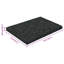 Vidaxl Rubber Pad Black Rubber Minimalist Office Non-Slip Square Durable-124587386