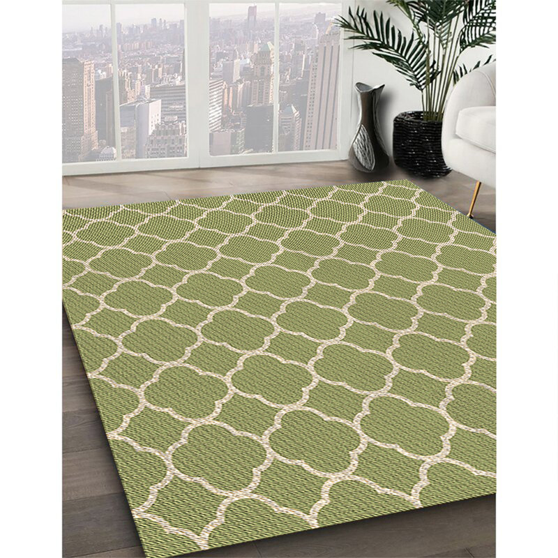 Tapis brun tissé à la machine, Rectangle 4 pi x 6 pi