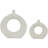 Ceramic Round Donut Shaped Decorative Vase Set-71134082-71134081