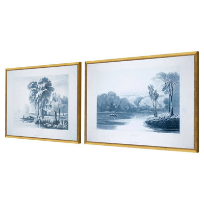 Morning & Evening, reproduction encadrée de 2 pièces