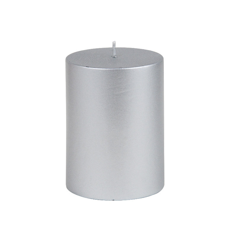Bougie pilier sans parfum sans paraffine sans fumée, Hauteur de 3 po, diamètre de 3 po, Jaune, Ensemble de 12