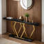 Console moderne 70,9 "avec plateau en faux marbre, canapé d'entrée pour salon-609742093-609742095