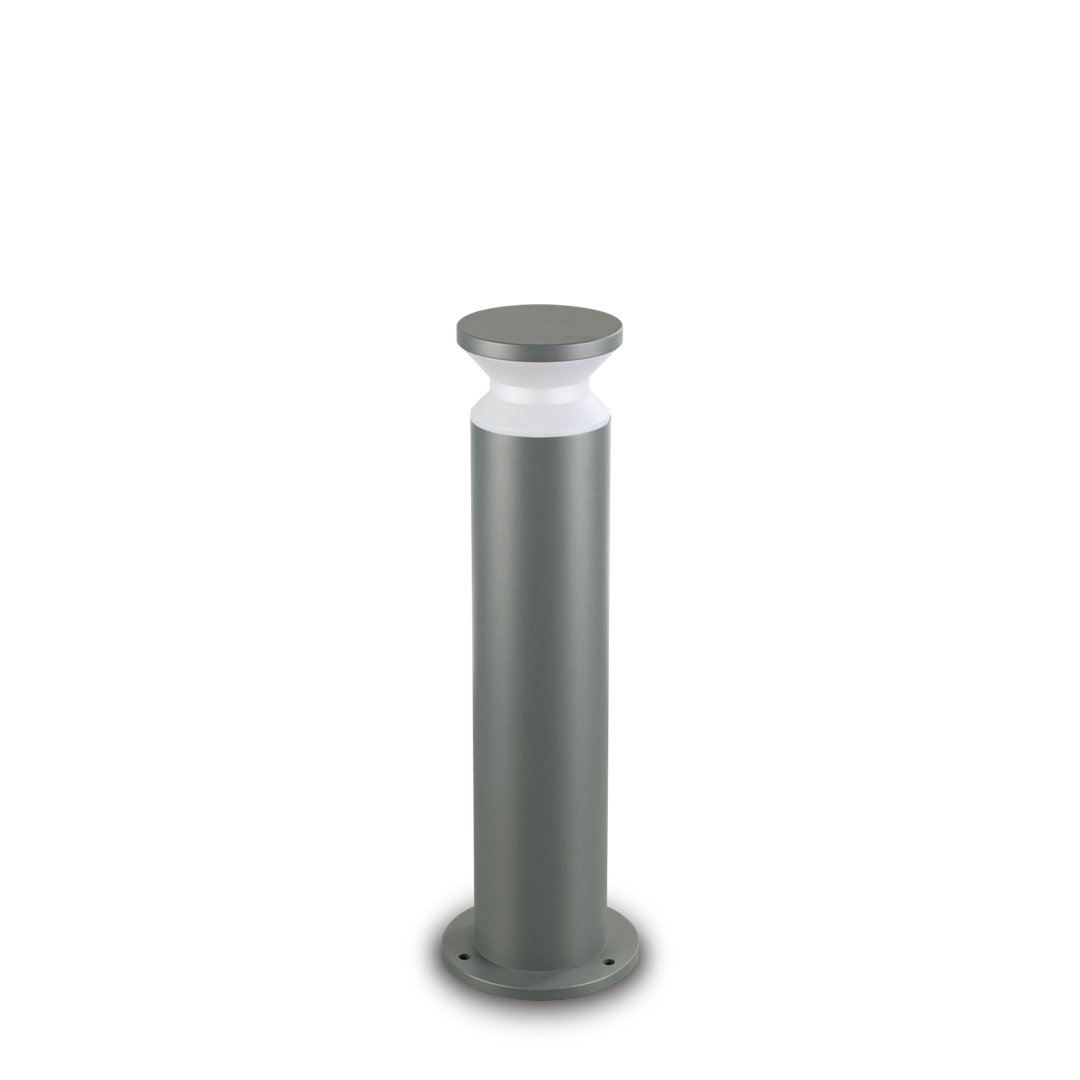 Grey Metal Bollard Light