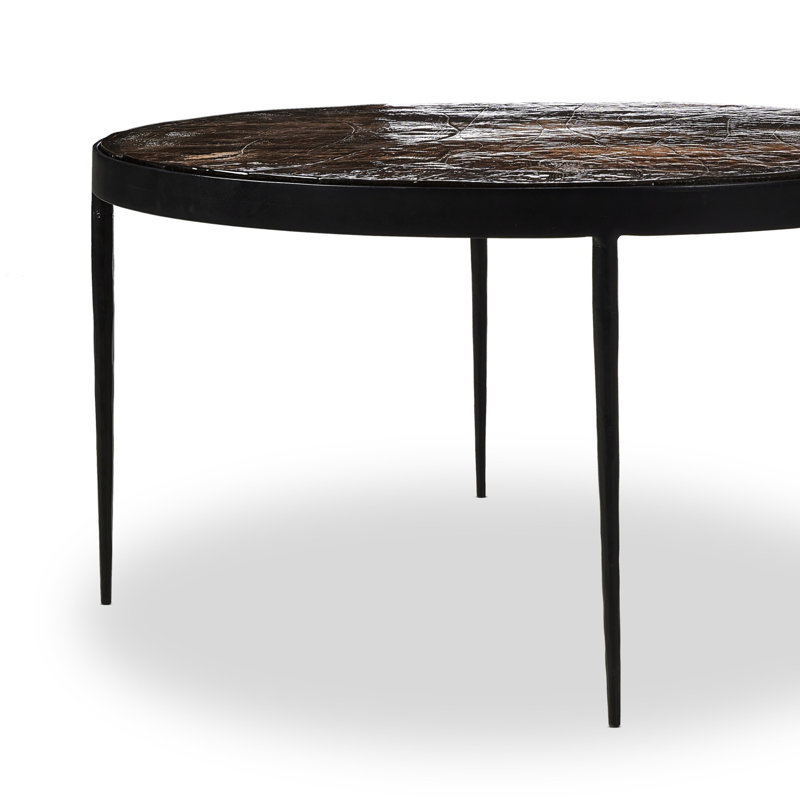 Yoko Coffee Table, Smoked Brown, 16.25" H x 32" L x 32" W