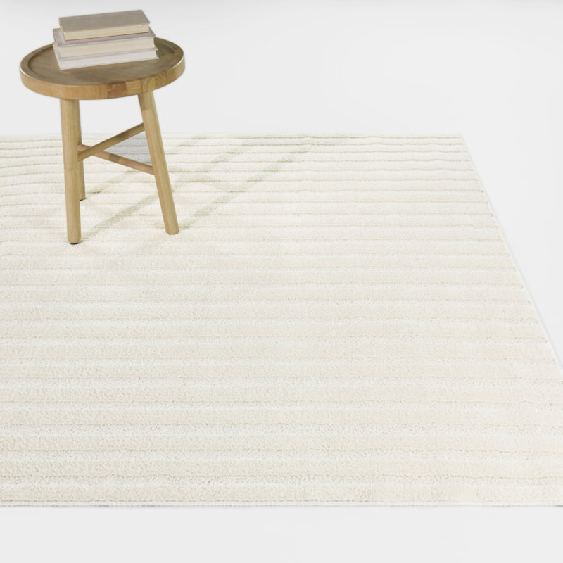 Tapis crème Mid-Century Bradfield, Rectangle 7 pi 10 po x 10 pi