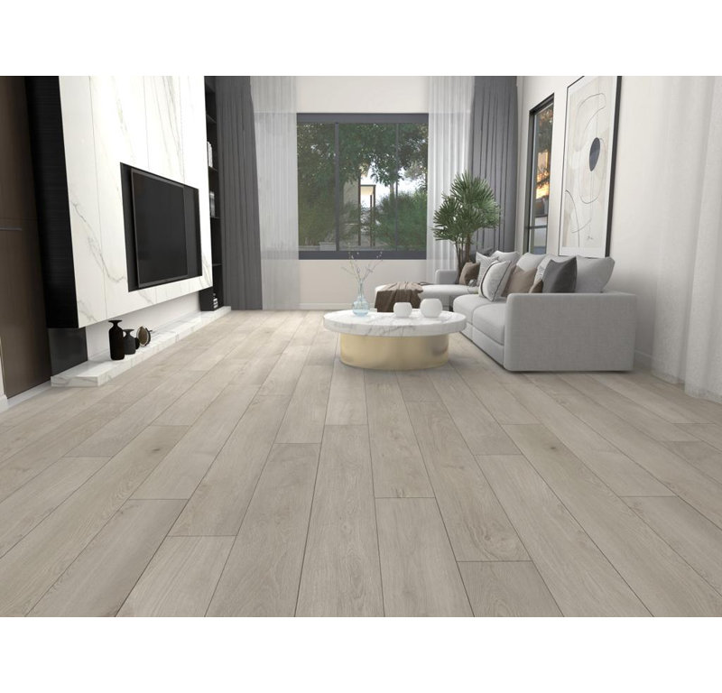 20 Mil Wear Layer Waterproof Click-Lock Luxury Vinyl Plank Flooring – 6.5mm with Attached Underlayment, Gray Wood