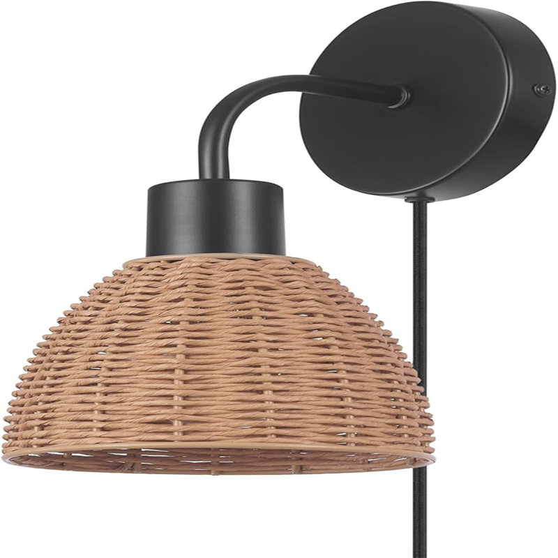 Algean Aluminum Plug-in Candle Wall Light