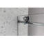 Porte de douche 4876 sans cadre, une fixe et une décalée en chrome, grandes poulies en acier inoxydable 304 de 70 mm avec fonction de fermeture en douceur réglable, avec nettoyage facile et protection anti-déflagrante