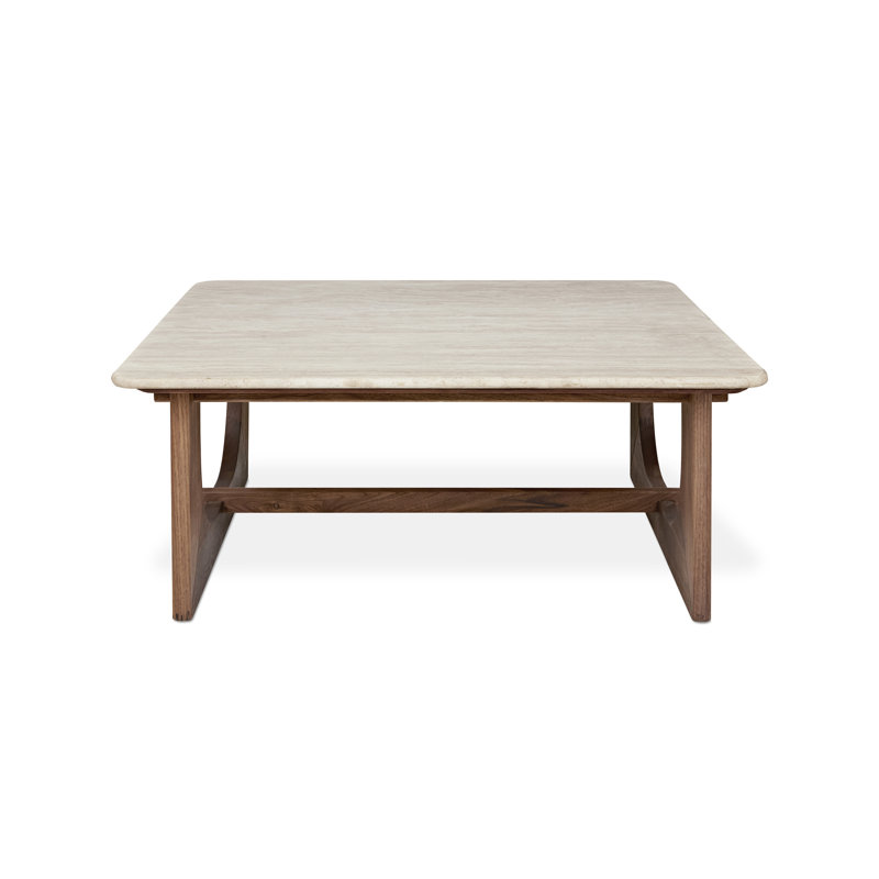 Portico Square Coffee Table, Classic Walnut